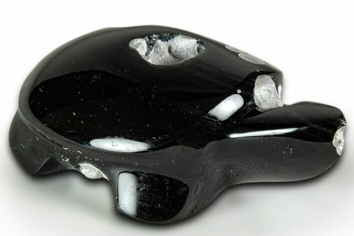 Polished Orthoclase Obsidian Turtle - Mexico #331623